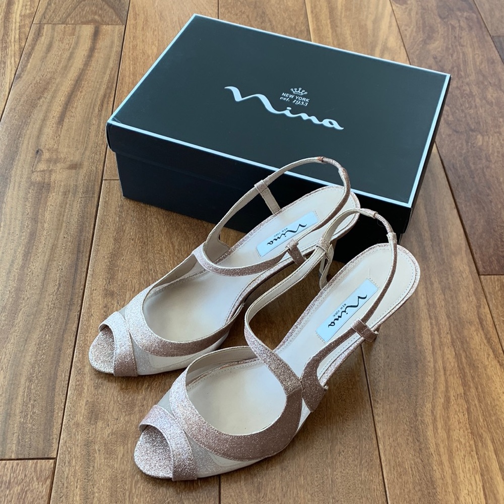 Nina Gold Dress Shoes